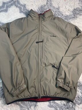 Vintage LL bean  Rain Lined Coat Jacket Polyester insulated Size Men’s Large